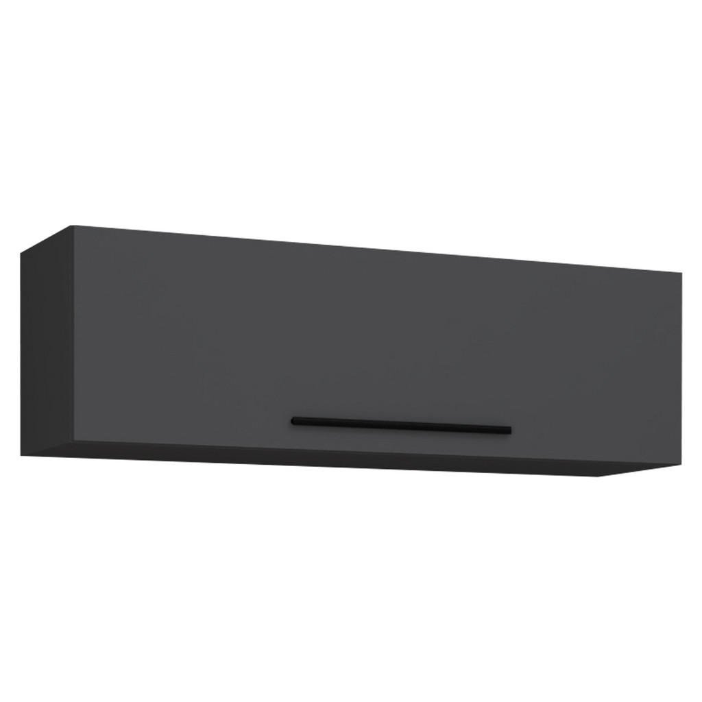 MID.YOU NÍZKÁ KOMODA, antracitová, 95/30/30 cm