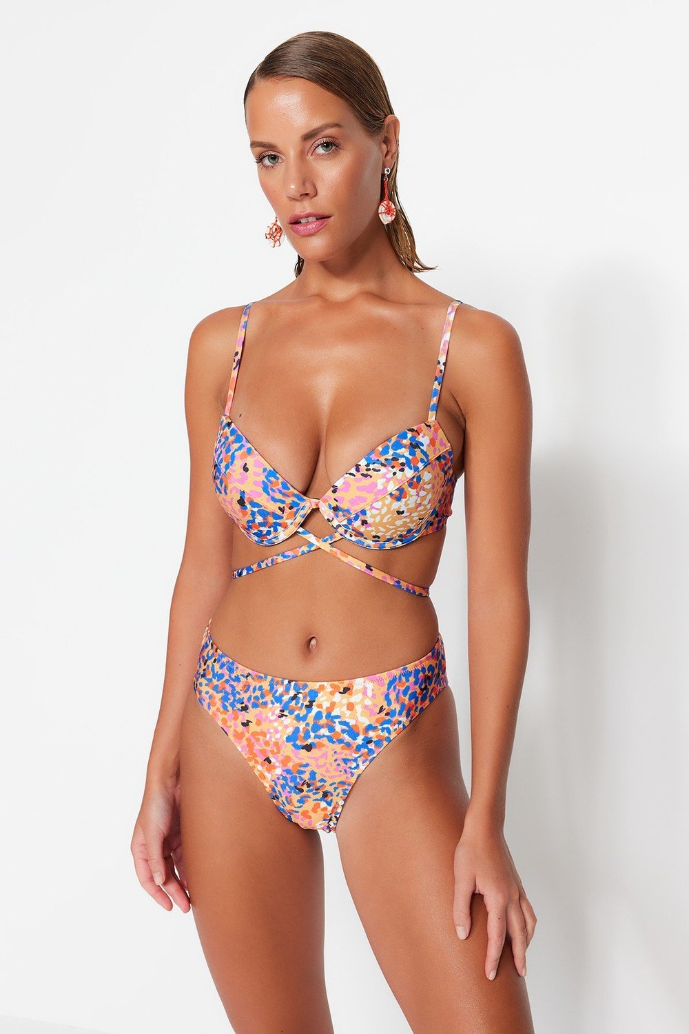 Trendyol Bikini Bottom - Multicolor - Animal print