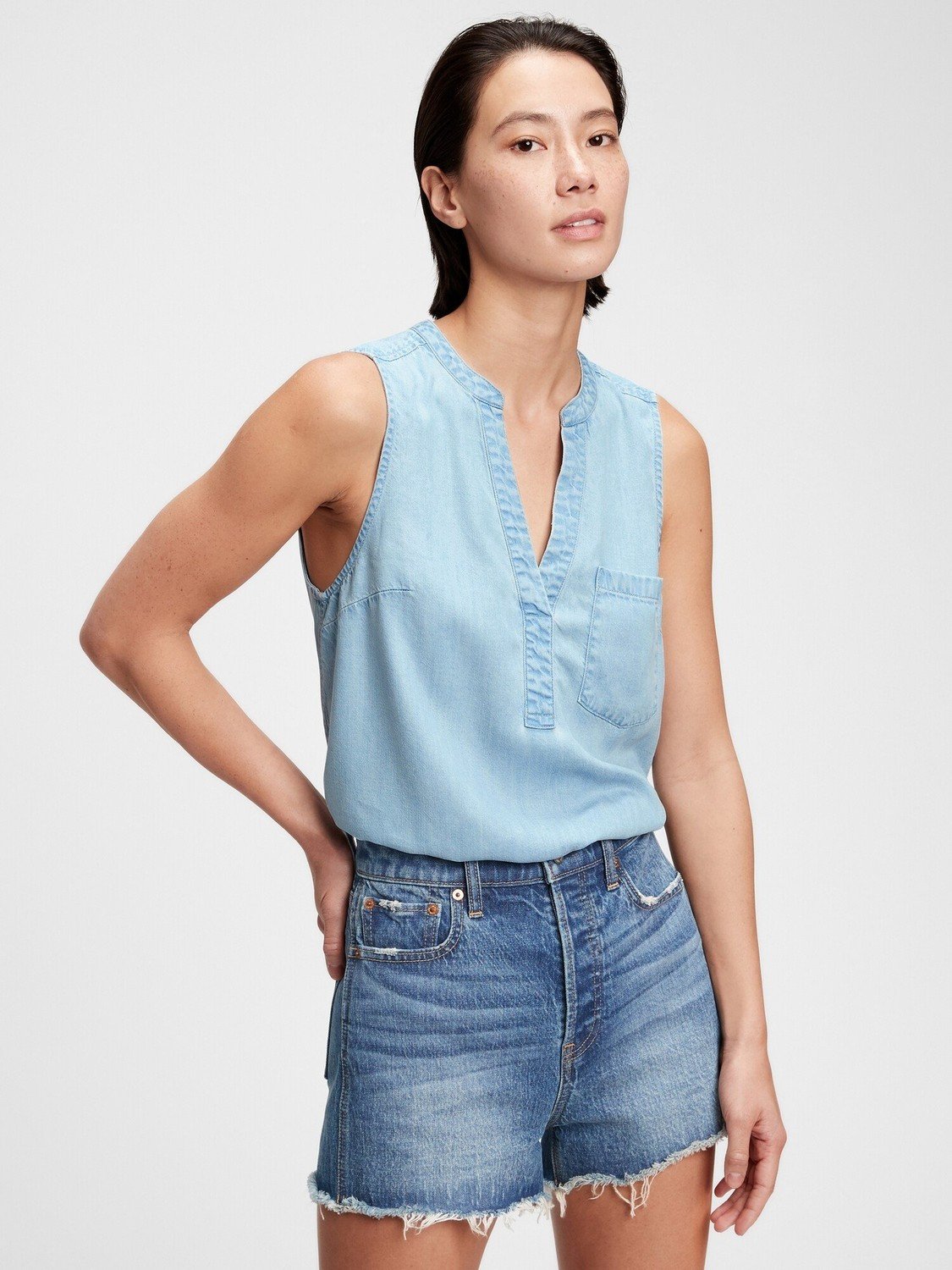 GAP Top sleeveless popover rosco - Dámské