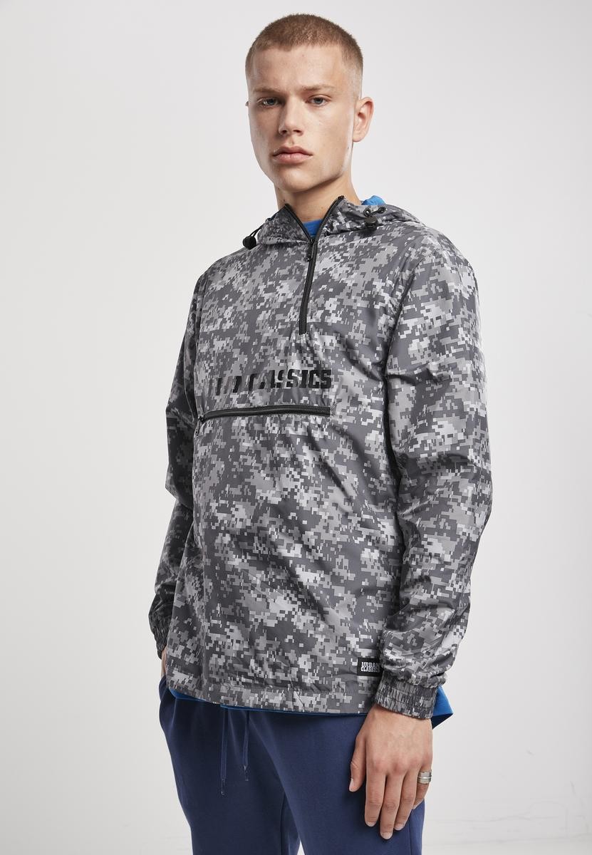 Commuter Pull Over Jacket Dark Digital Camo