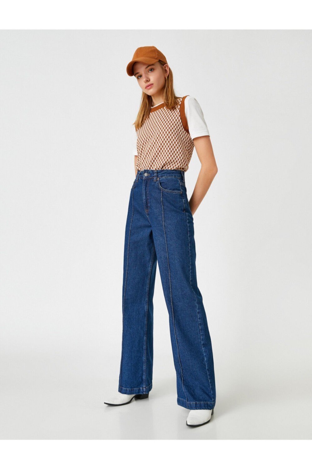 Koton Jeans - Dunkelblau - Wide leg