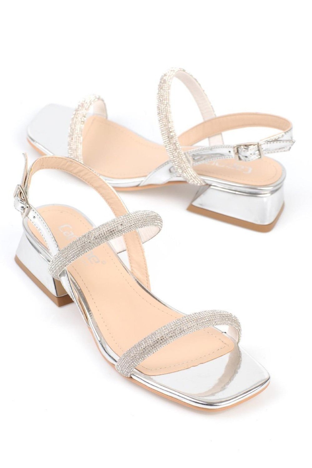 Capone Outfitters Sandals - Silver-colored - Block