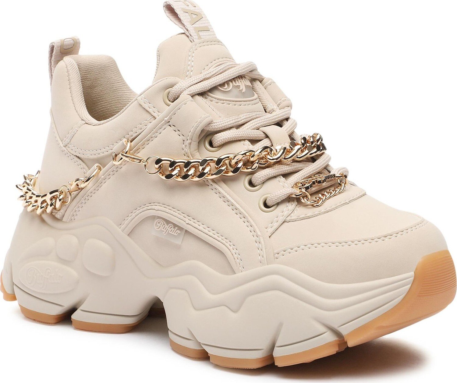 Sneakersy Buffalo Binary Chain 3.0 1630959 Cream/Gold