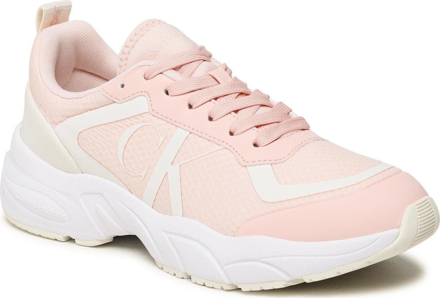 Sneakersy Calvin Klein Jeans Retro Tennis Over Mesh Wn YW0YW00946 Peach Blush/Creamy White 0JV