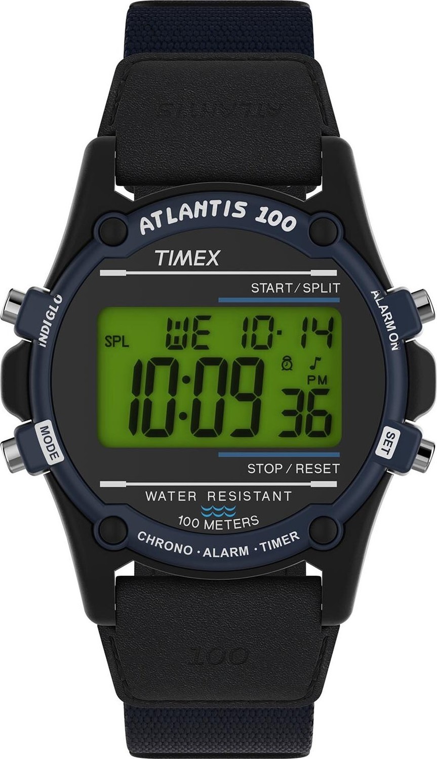 Hodinky Timex Atlantis TW2V44400 Black/Blue