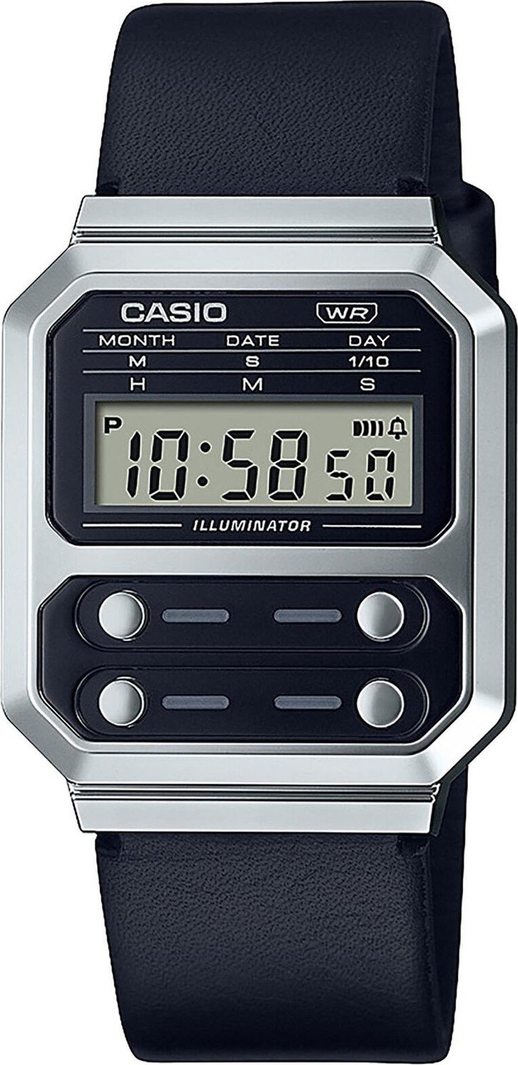 Hodinky Casio Vintage A100WEL-1AEF Black/Silver