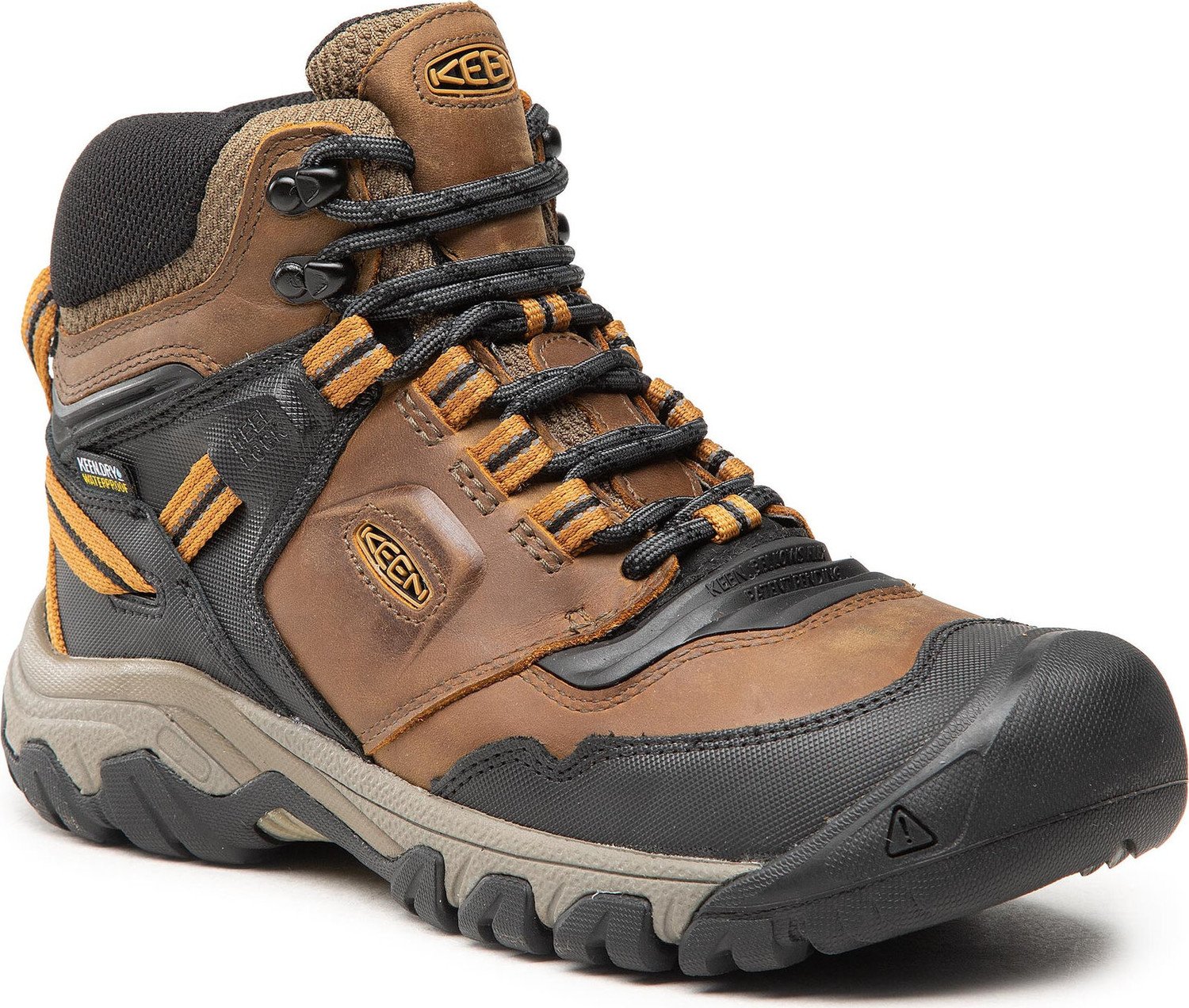 Trekingová obuv Keen Ridge Flex Mid Wp M 1025666 Bison/Golden Bro