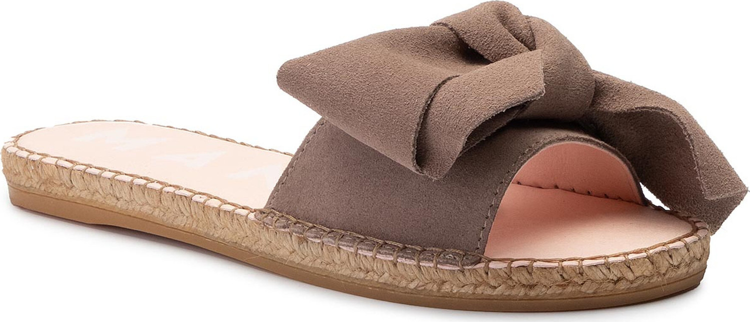 Espadrilky Manebi Sandals With Bow K 1.9 J0 Taupe Suede