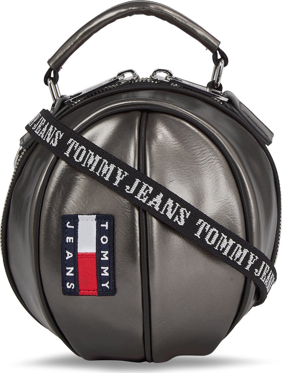 Kabelka Tommy Jeans Tjw Heritage B. Ball Bag Metal AW0AW15434 Gunmetal PCS