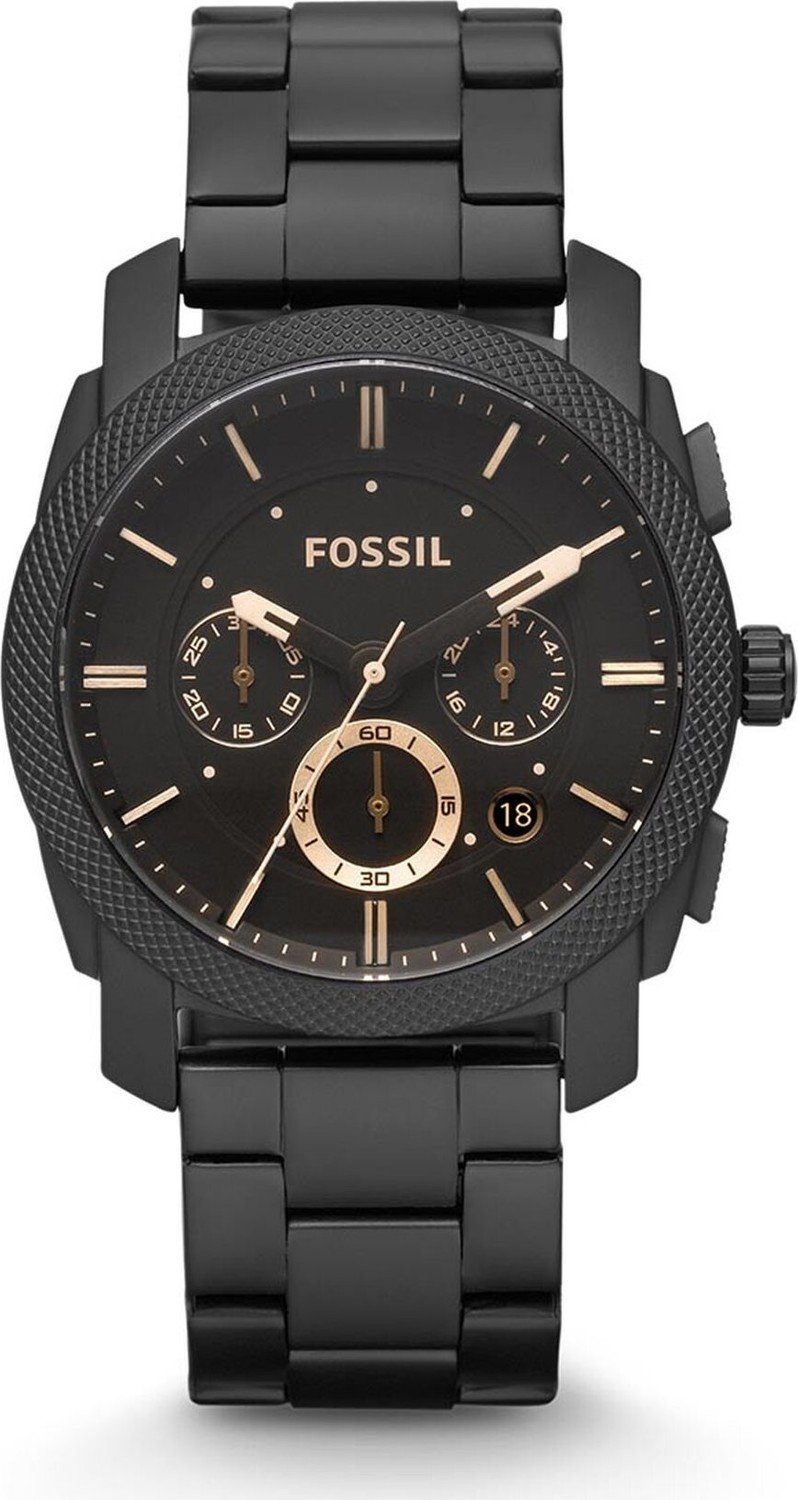 Hodinky Fossil Machine FS4682 Black/Black