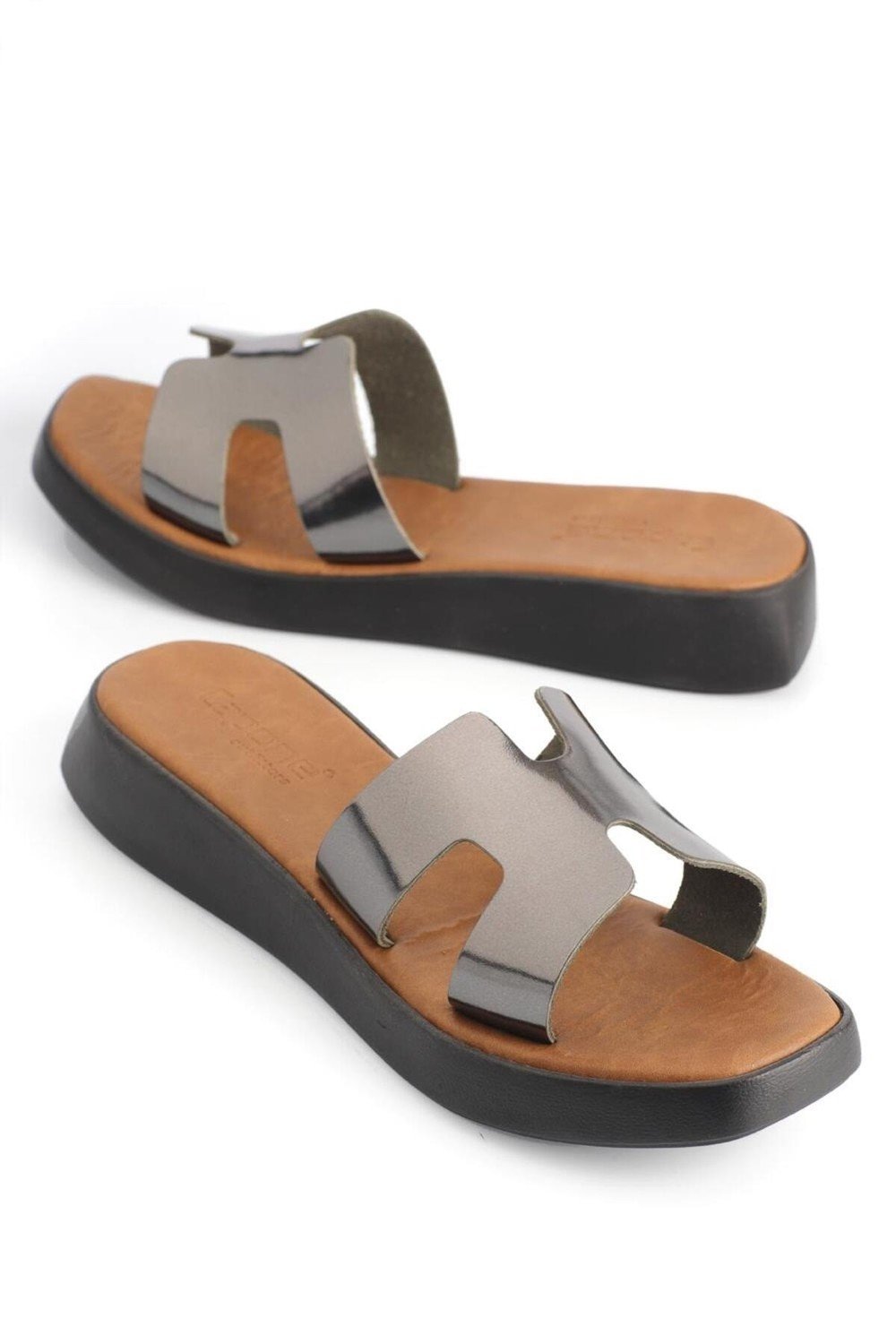 Capone Outfitters Mules - Gray - Wedge
