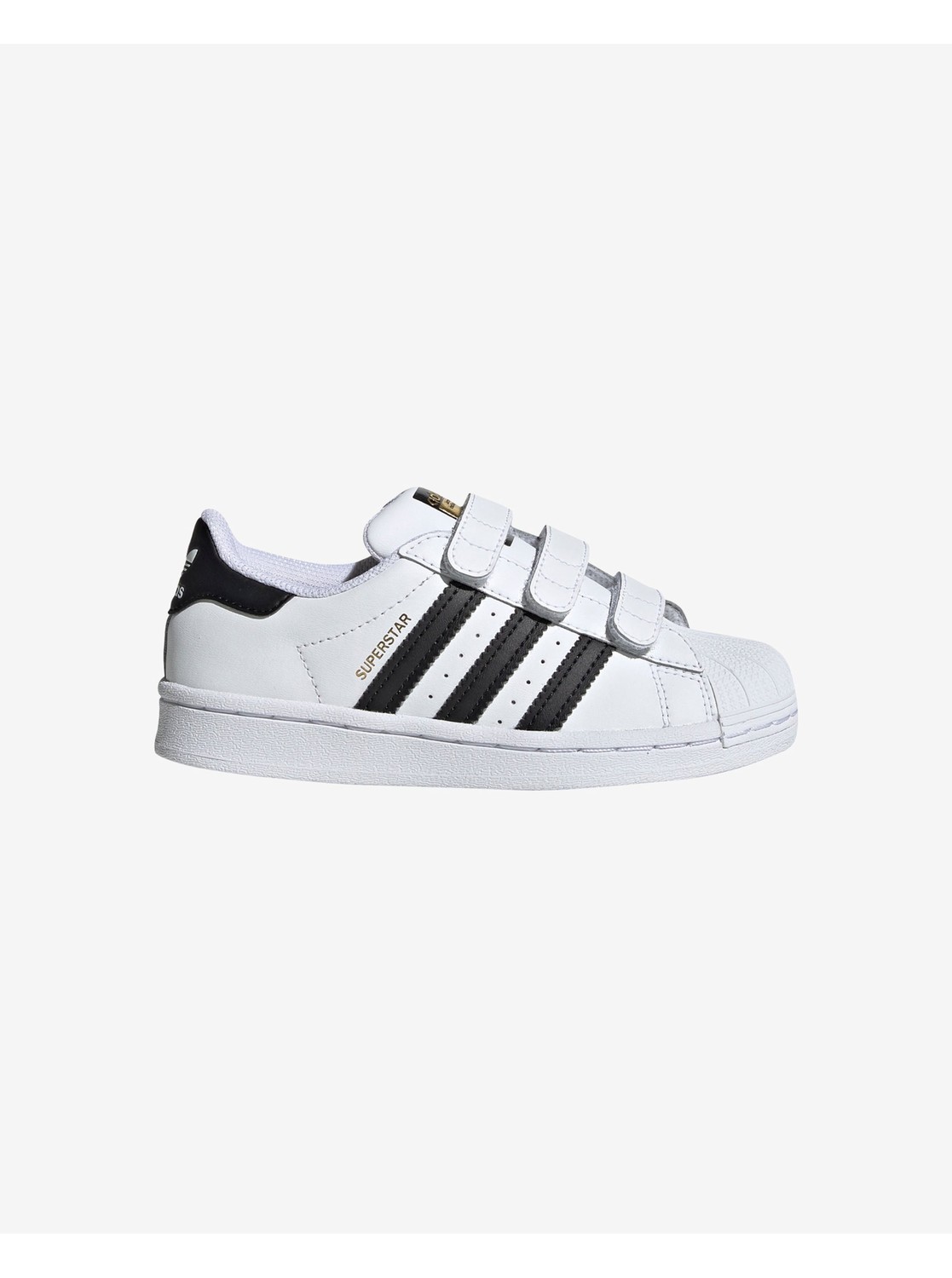 Bílé dětské kožené tenisky adidas Originals Superstar - unisex