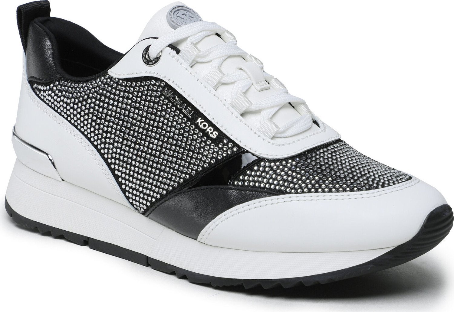 Sneakersy MICHAEL Michael Kors Allie Stride Trainer 43S3ALFS4D Blk/Opticwht