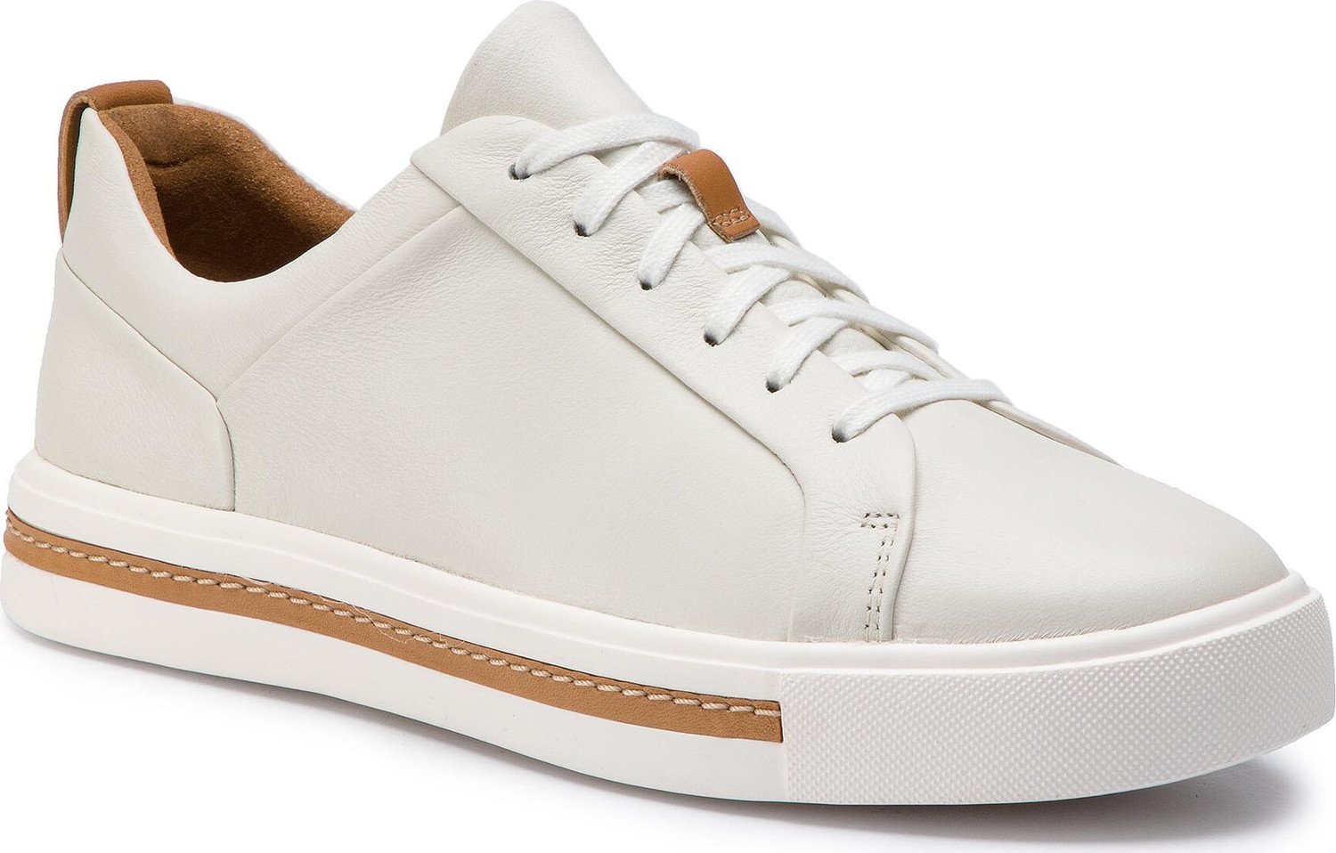 Sneakersy Clarks Un Maui Lace 261401684 White Leather