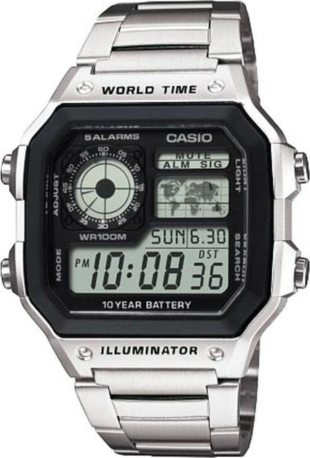 Hodinky Casio AE-1200WHD-1AVEF Silver/Silver