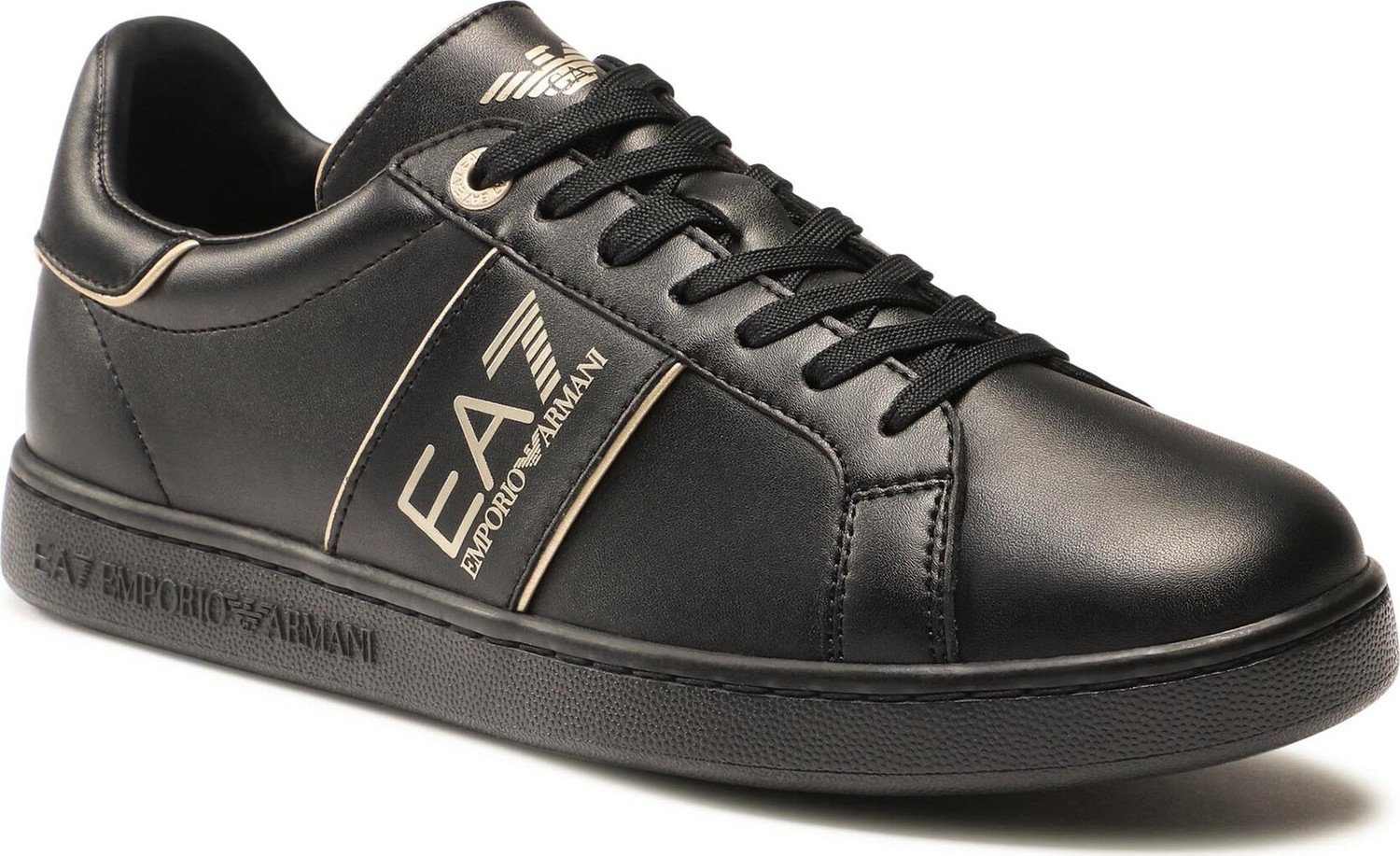 Sneakersy EA7 Emporio Armani X8X102 XK346 M701 Triple Black+Gold