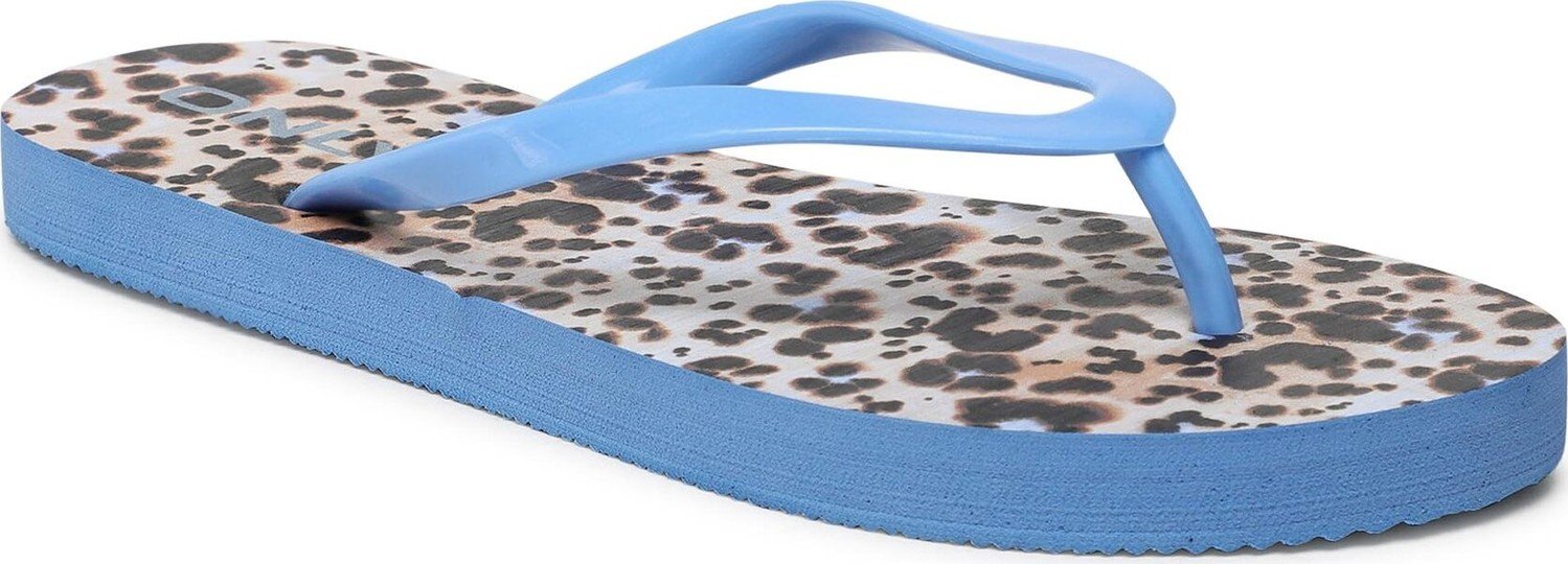 Žabky ONLY Shoes Onllitzia Printed Flip Flop 15289331 Light Blue/Animal