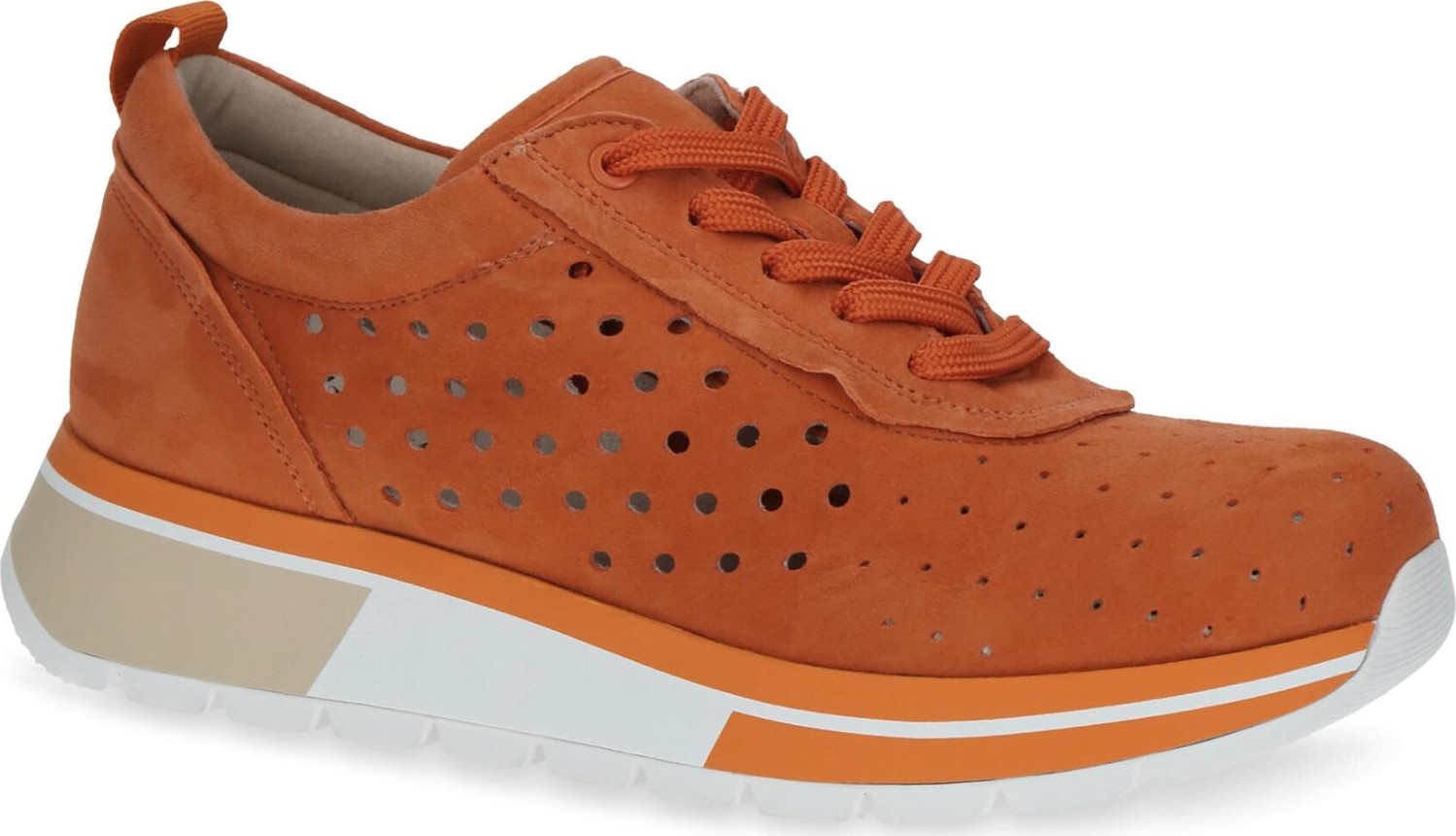 Sneakersy Caprice 9-23709-20 Orange Suede 664