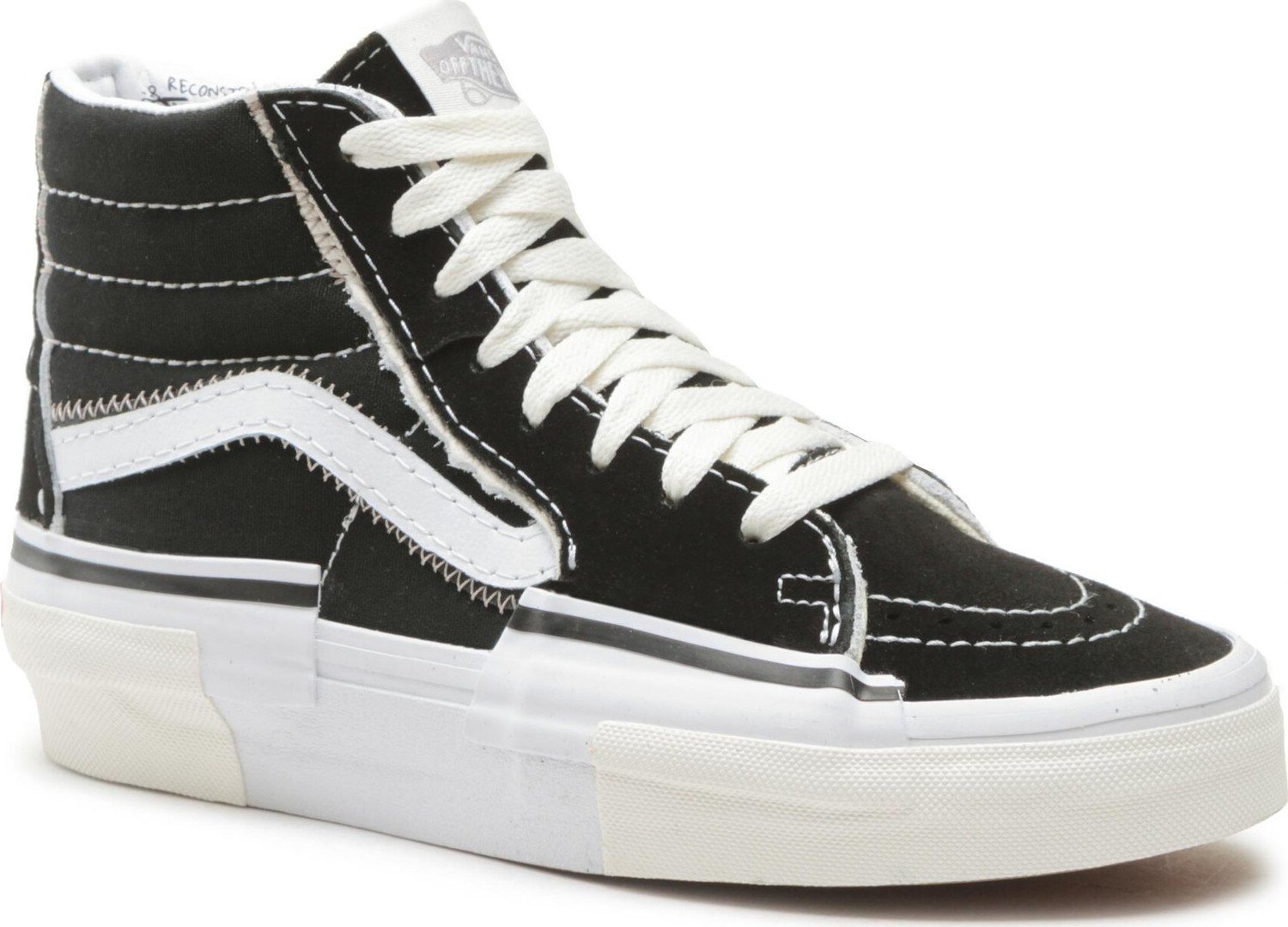 Sneakersy Vans Sk8-Hi Reconstruct VN0005UK6BT1 Black/True White