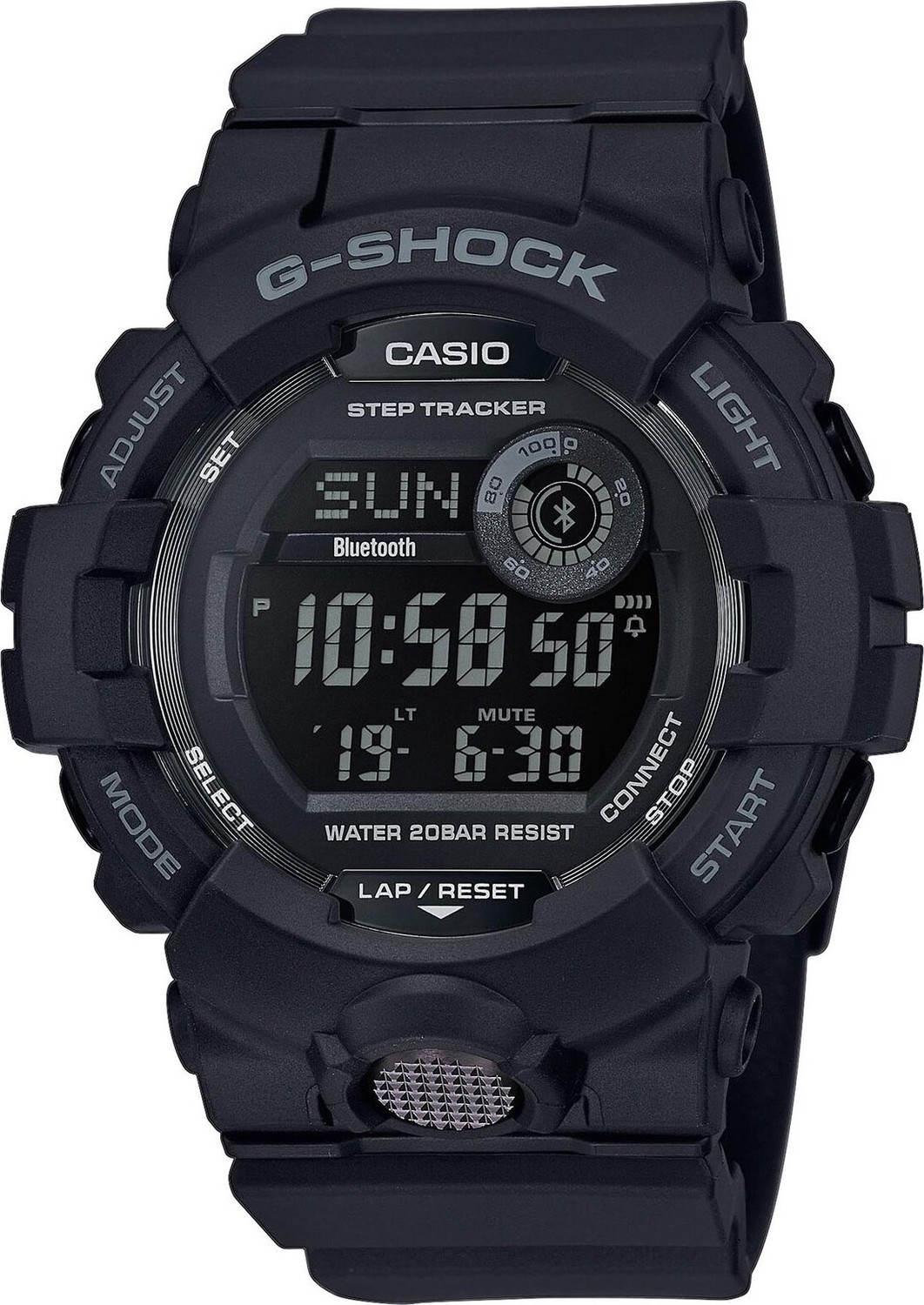 Hodinky G-Shock GBD-800-1BER Black/Black