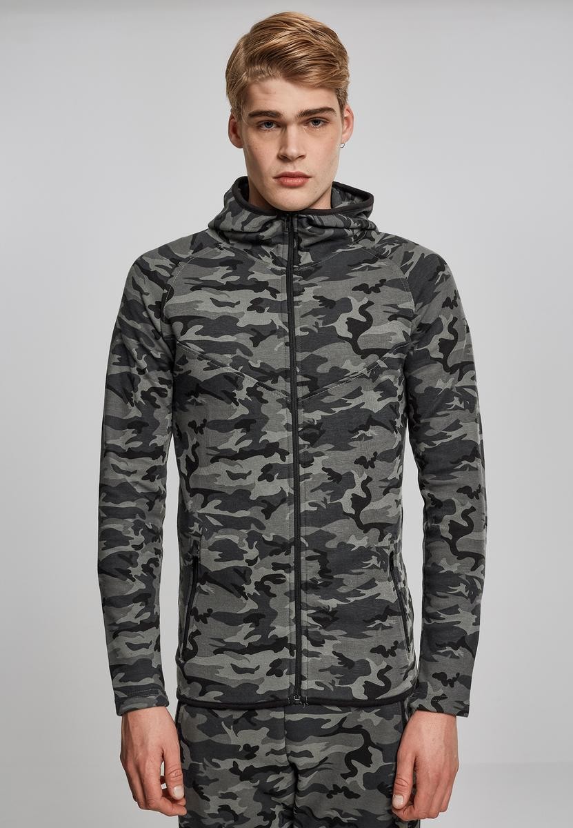 Interlock Camo Zip Jacket dark camo