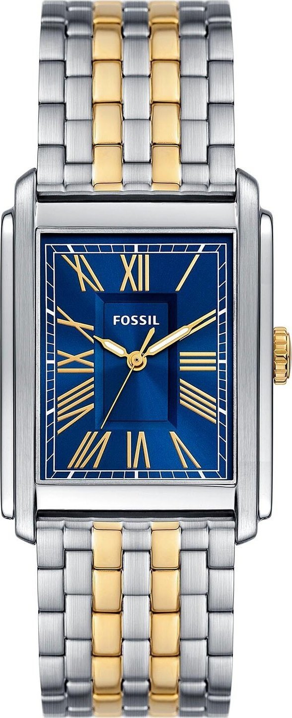 Hodinky Fossil Carraway FS6010 Navy/Silver