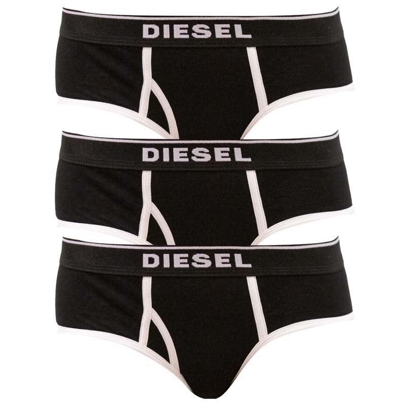 3PACK dámské kalhotky Diesel černé