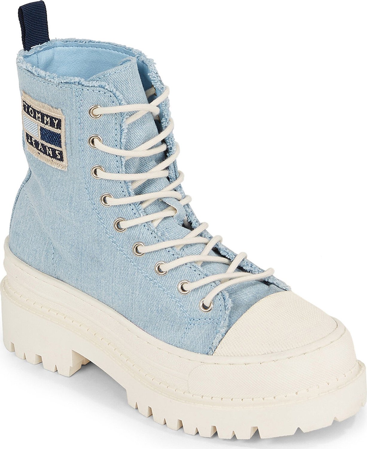 Plátenky Tommy Jeans Foxing Denim Boot EN0EN02348 Denim 0G1