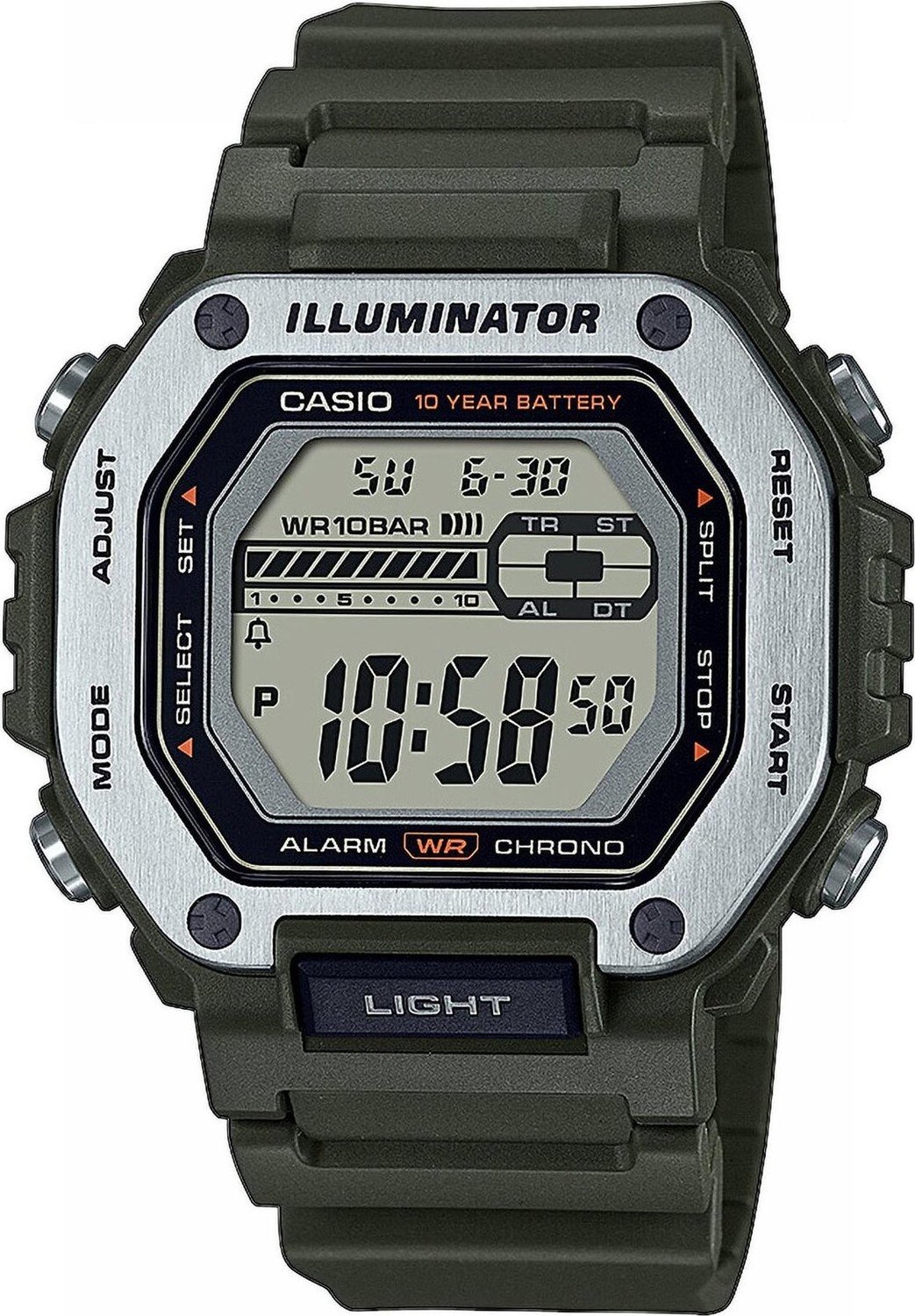 Hodinky Casio Digital MWD-110H-3AVEF Green