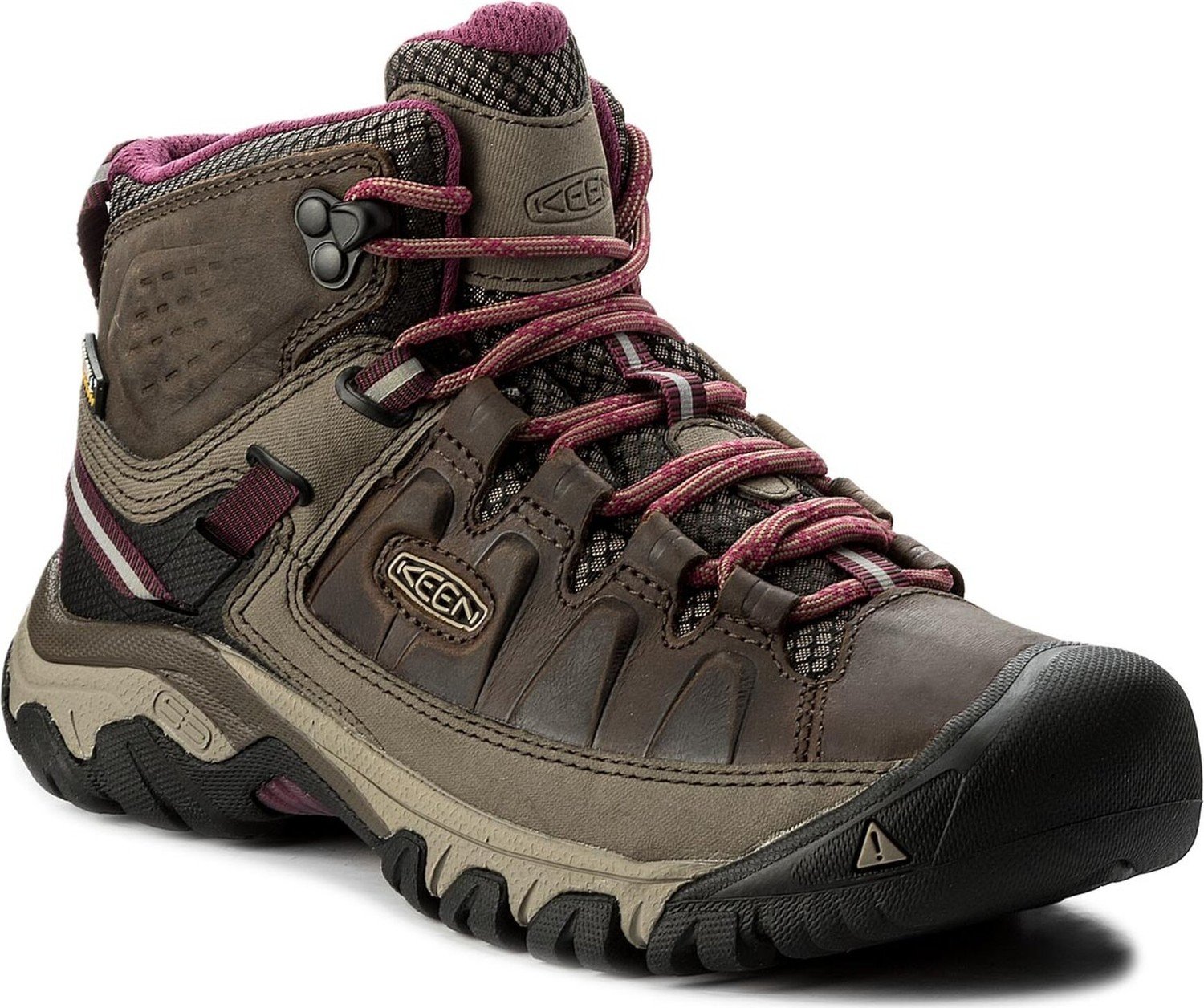 Trekingová obuv Keen Targhee III Mid Wp 1018178 Weiss/Boysenberry