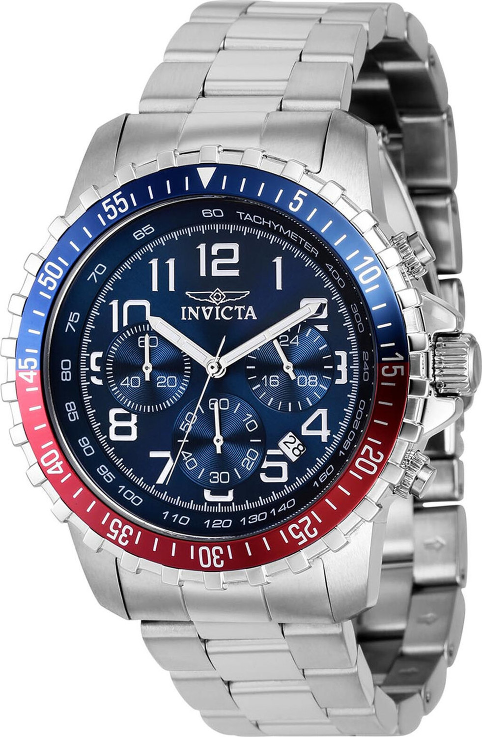 Hodinky Invicta Watch 39123 Silver/Red/Navy