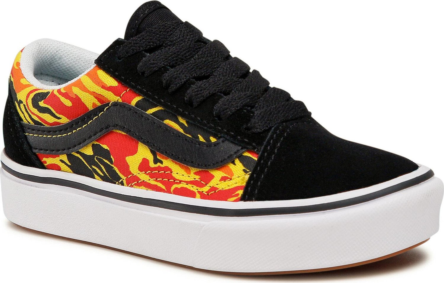 Tenisky Vans Comfycush Old Sko VN0A4U1Q31O1 (Flame Camo) Blk/True Wht