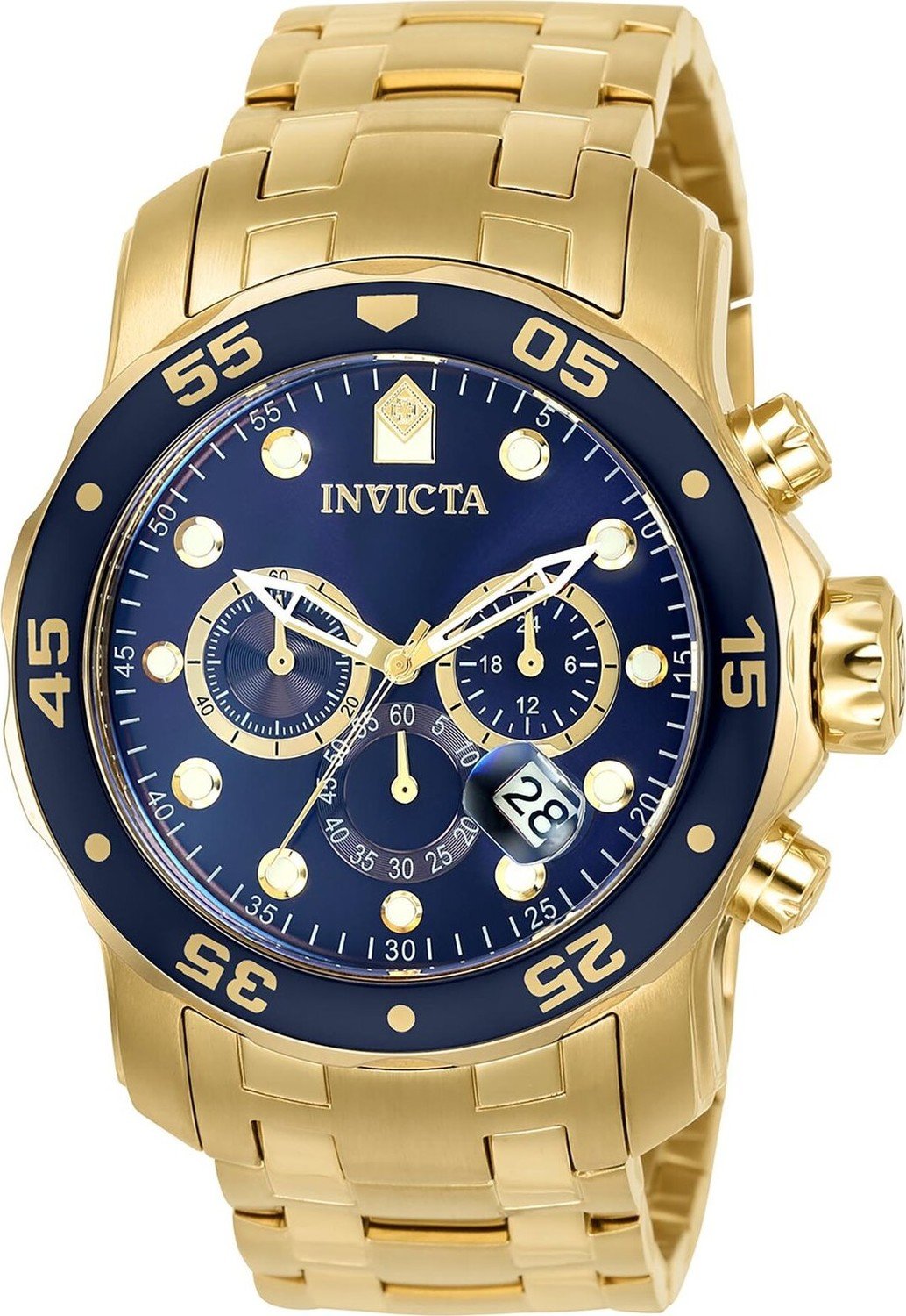 Hodinky Invicta Watch Pro Diver IN0073 Gold/Navy