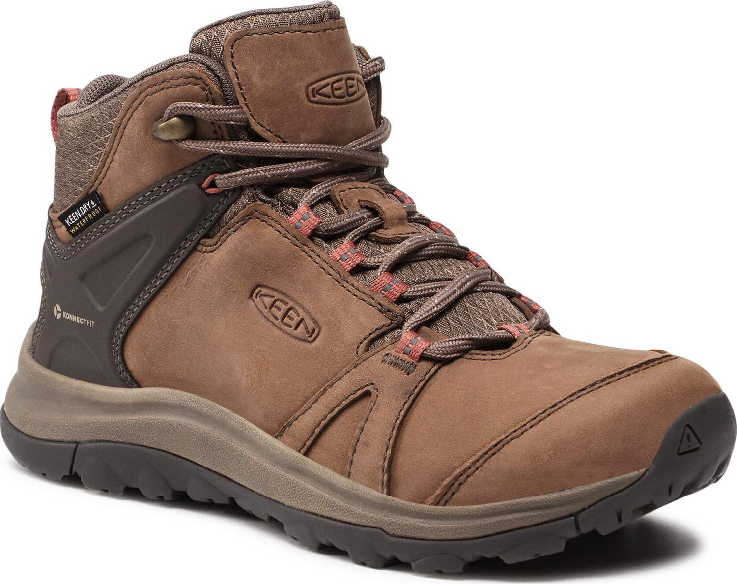 Trekingová obuv Keen Terradora II Leather Mid Wp 1023728 Brindle/Redwood