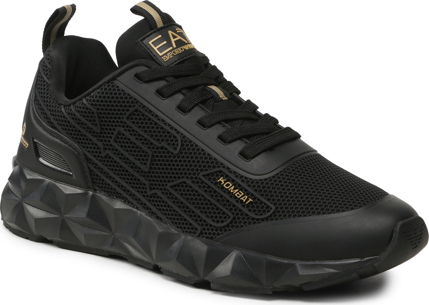 Sneakersy EA7 Emporio Armani X8X154 XK357 M701 Triple Black+Gold