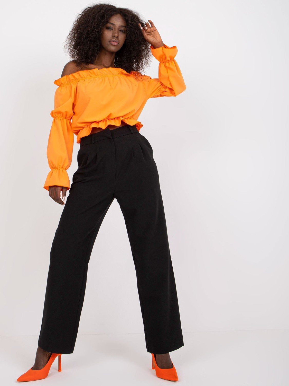 Dámské kalhoty Fashionhunters Rue Paris