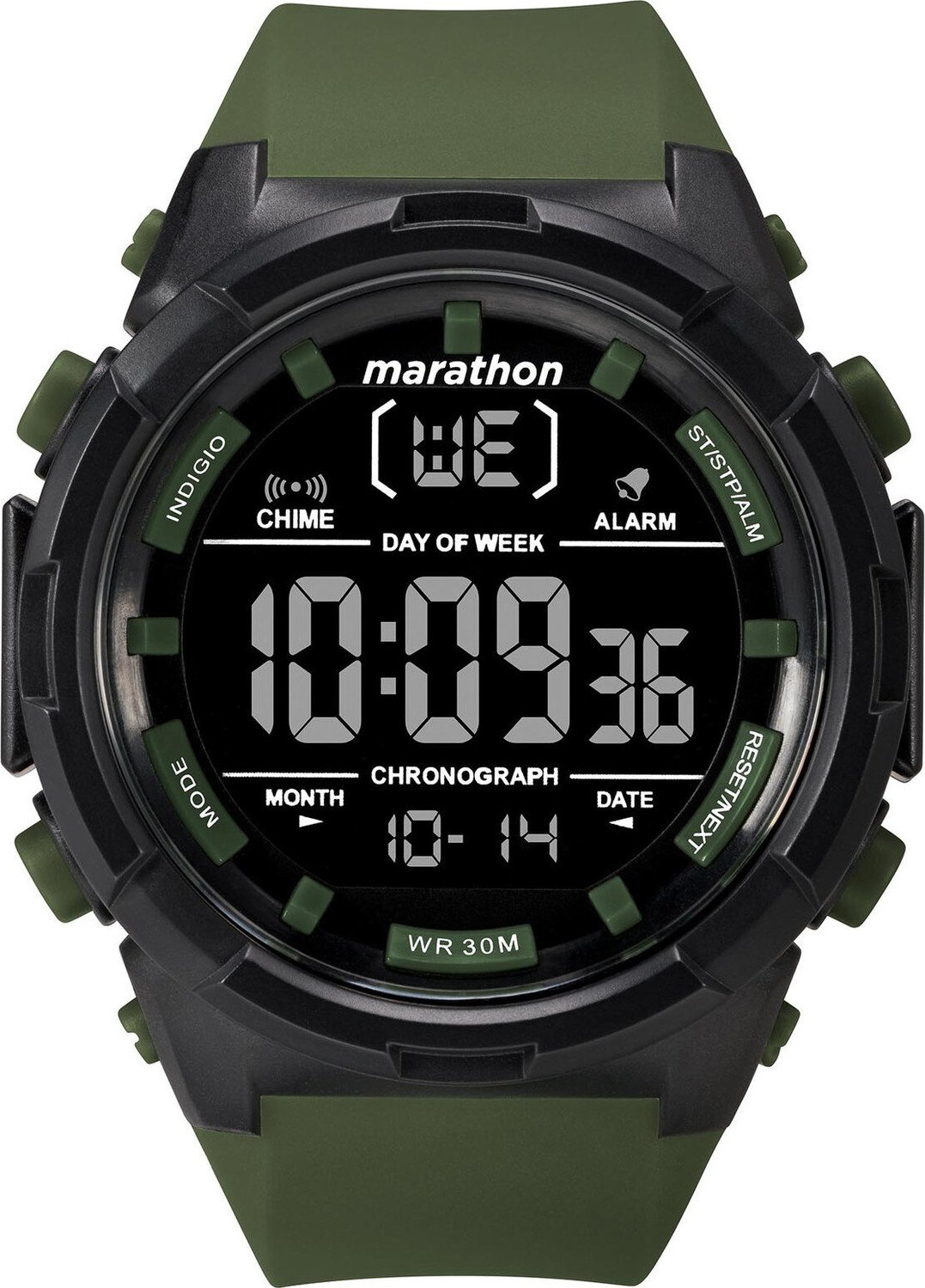 Hodinky Timex Marathon TW5M22200 Green/Green