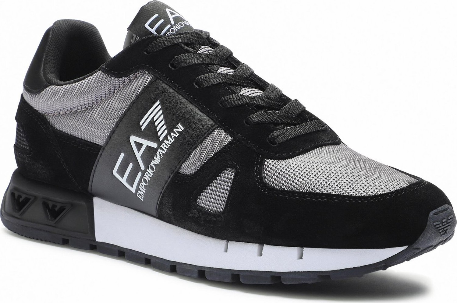 Sneakersy EA7 Emporio Armani X8X151 XK354 S975 Black+Grey Flannel