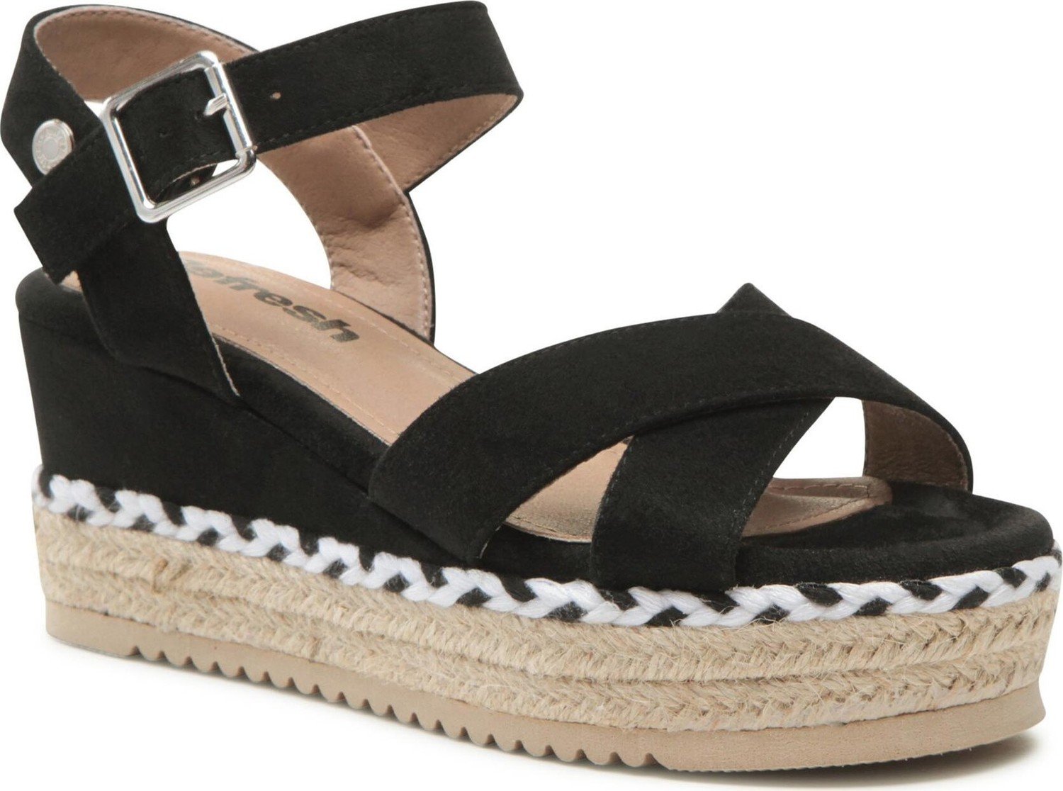 Espadrilky Refresh 170587 Black