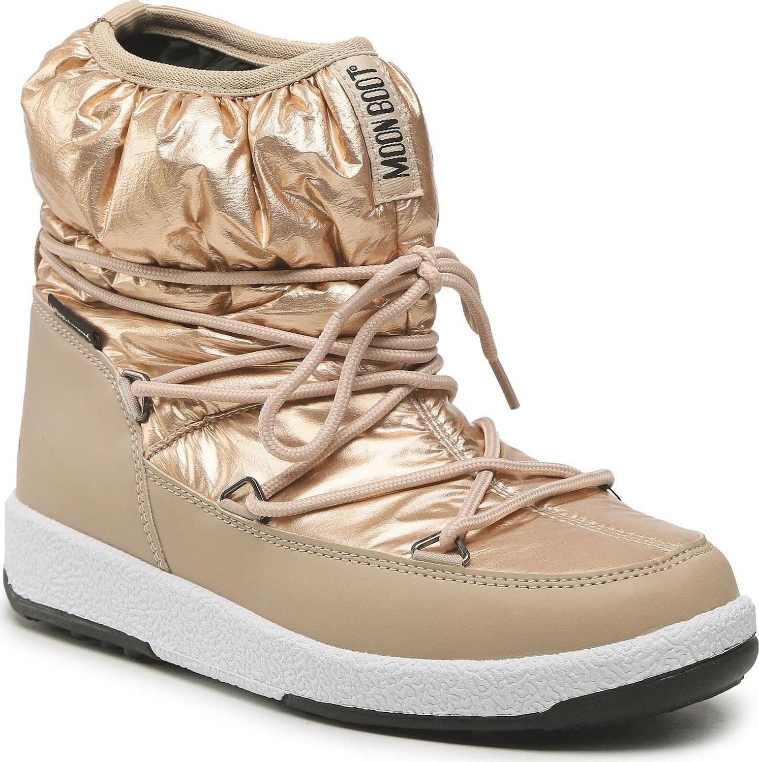 Snehule Moon Boot Jr Girl Low Nylon 34051800 Rose Gold