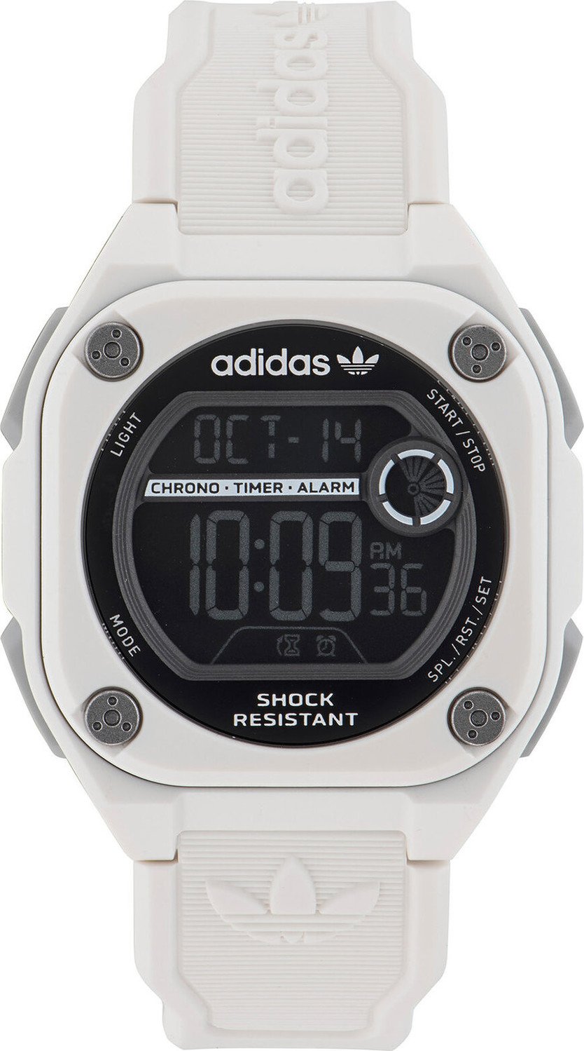 Hodinky adidas Originals City Tech Two Watch AOST23062 White