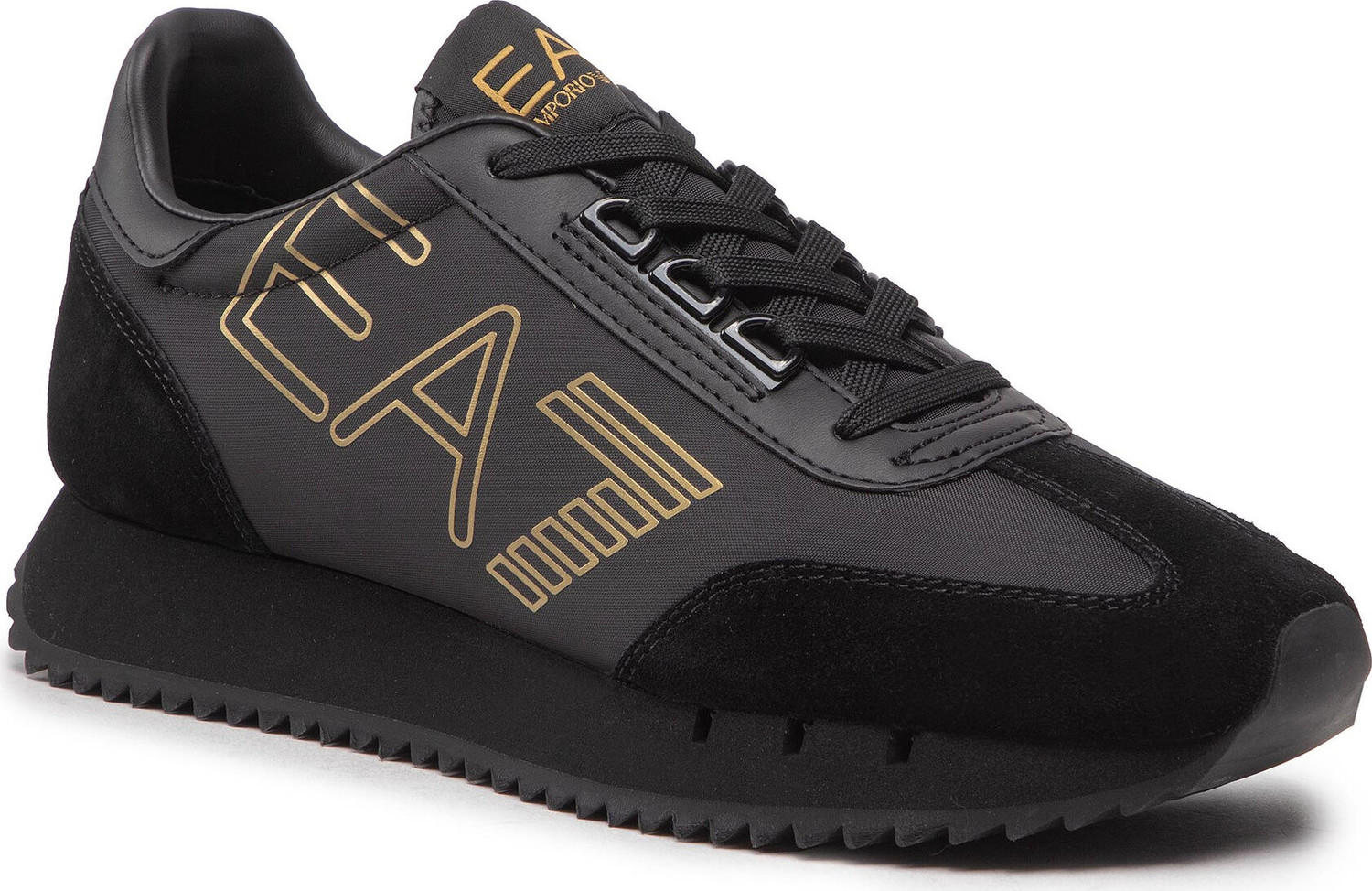 Sneakersy EA7 Emporio Armani X8X101 XK257 M701 Triple Black/Gold