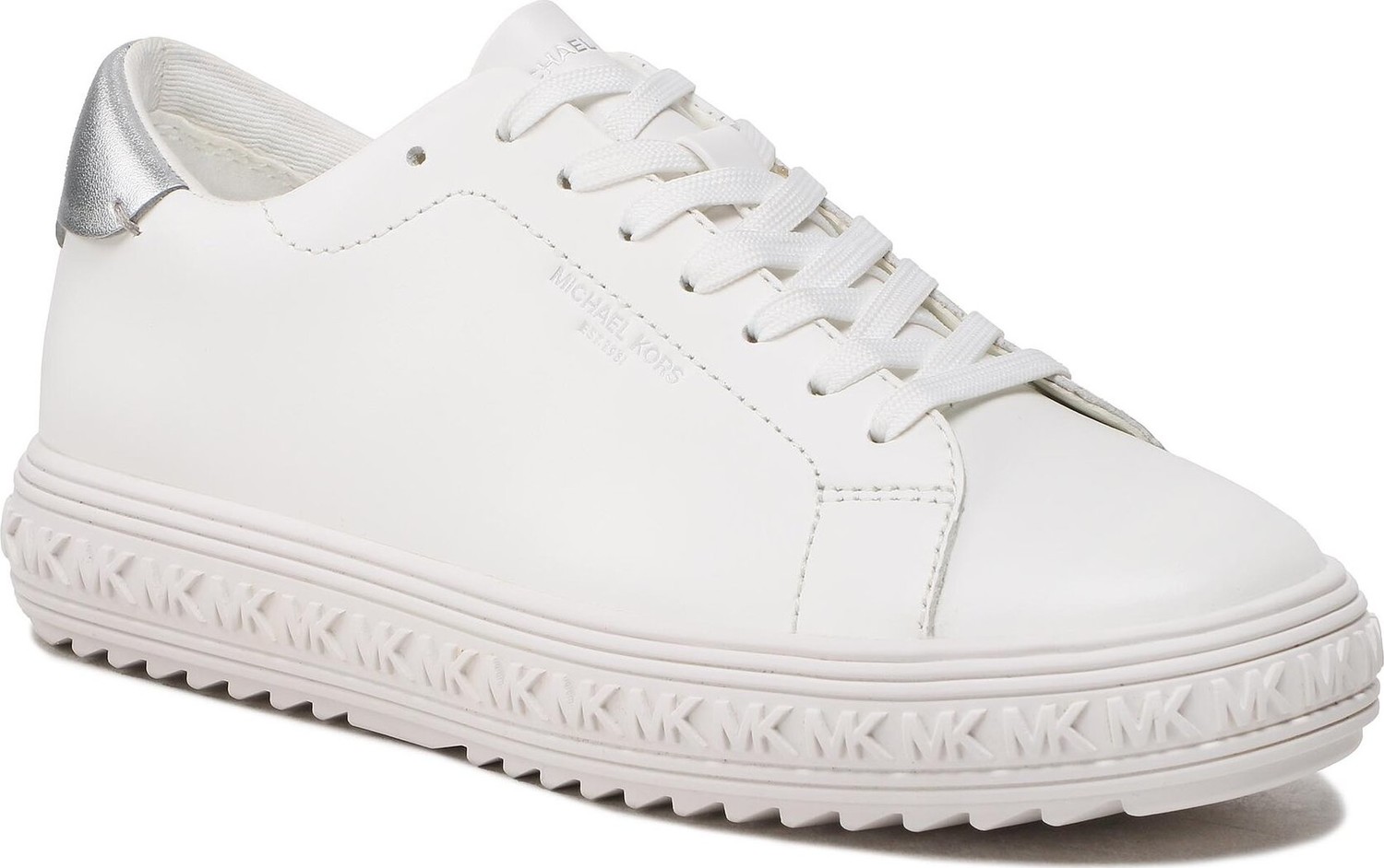 Sneakersy MICHAEL Michael Kors Grove Lace Up 43F2GVFS7L Optic White