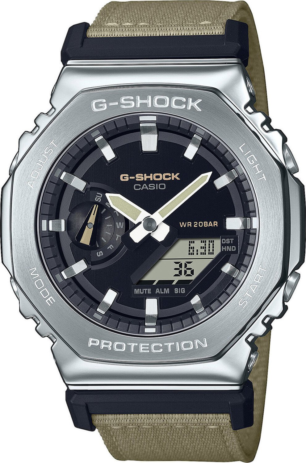 Hodinky G-Shock GM-2100C -5AER Silver/Beige