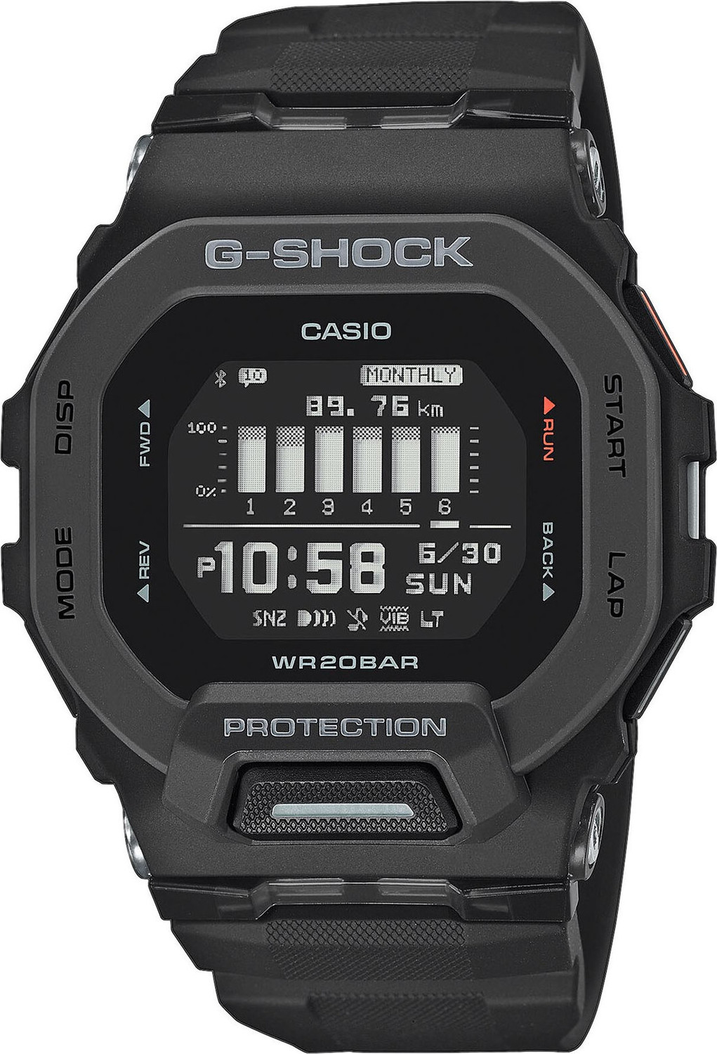 Hodinky G-Shock GBD-200-1ER Black/Black