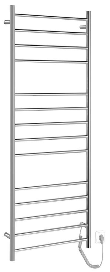 Sapho REDONDO elektrický sušák ručníků, kulatý, 600x1500 mm, 130 W, nerez lesk