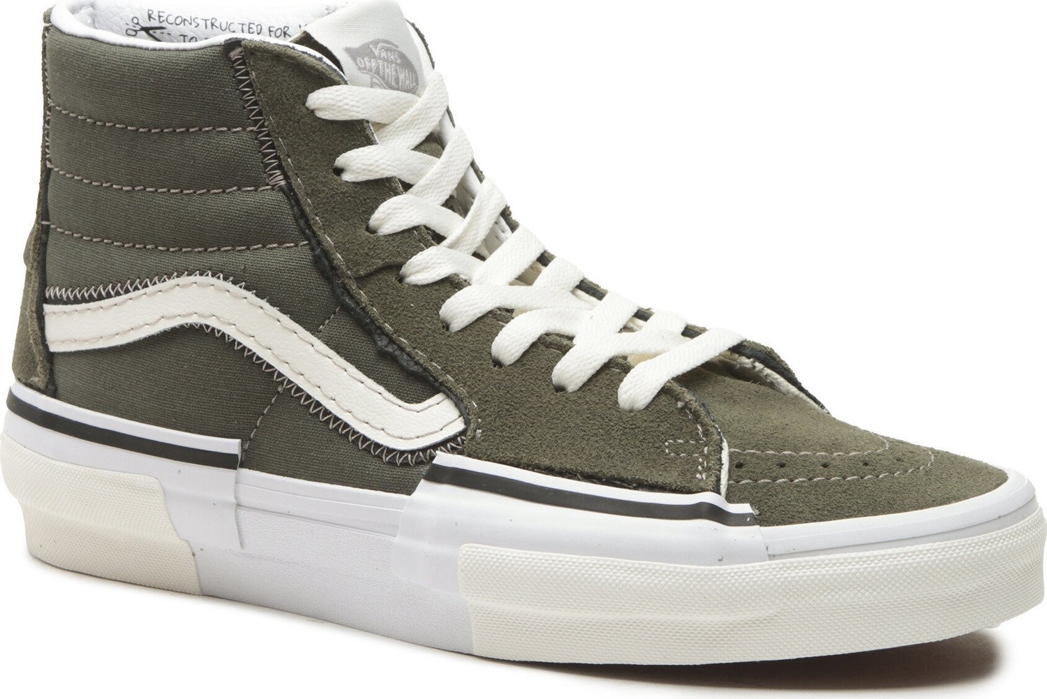 Sneakersy Vans Sk8-Hi Reconst VN0005UKOLO1 Olive Camo