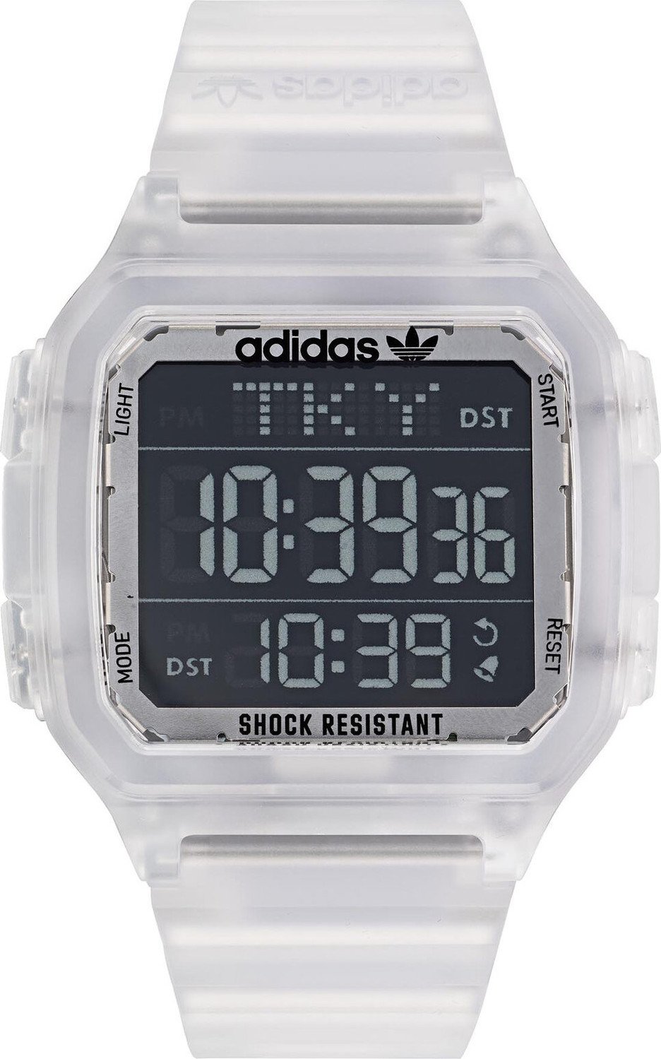 Hodinky adidas Originals Digital One GMT AOST22049 Clear