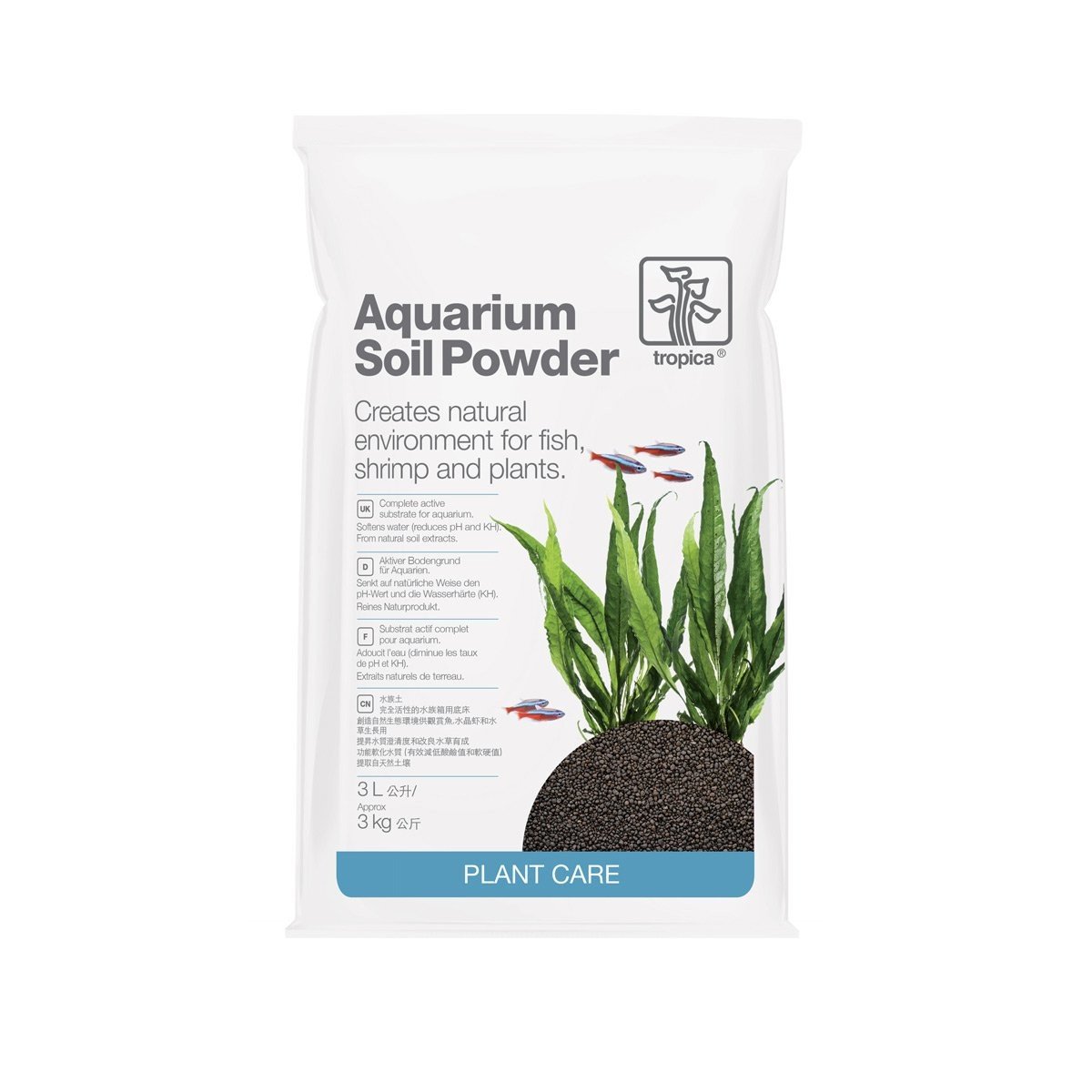 Tropica substrát Aquarium Soil Powder 3 l