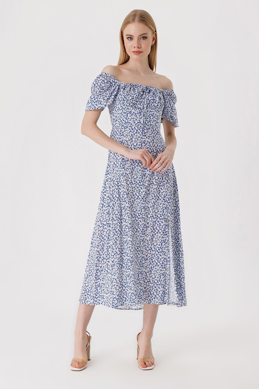 Bigdart Dress - Dark blue - Wrapover